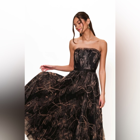 strapless open back dress Zoe